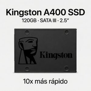 SSD Kingston A400 120 GB SATA de 2,5 pulgadas