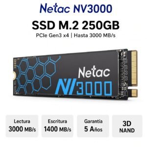 SSD M.2 NVMe Netac NV3000 250 GB PCIe Gen3 x4