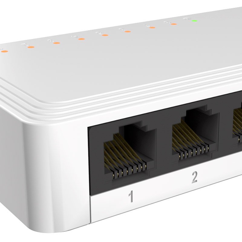 Switch Nexxt Naxos801-G Gigabit de 8 puertos para oficina - Imagen 4