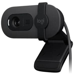 Webcam Logitech Brio 100 grafito, vista frontal oficial