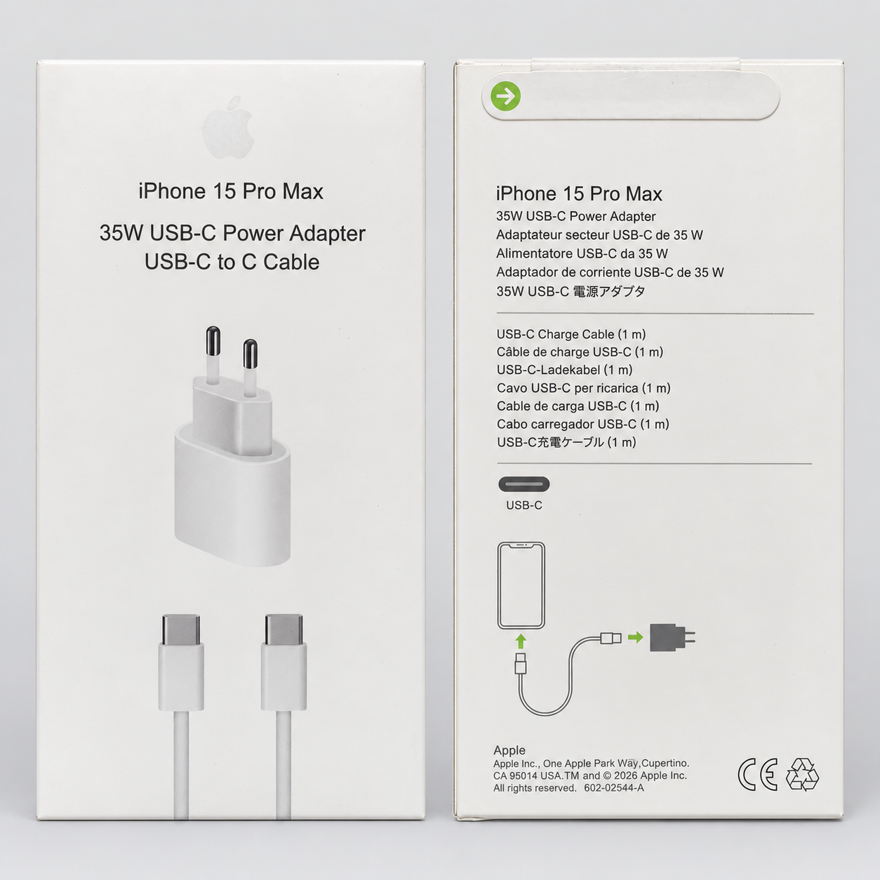 Cargador Genérico 35W USB-C con Cable USB-C Compatible con iPhone - Imagen 2