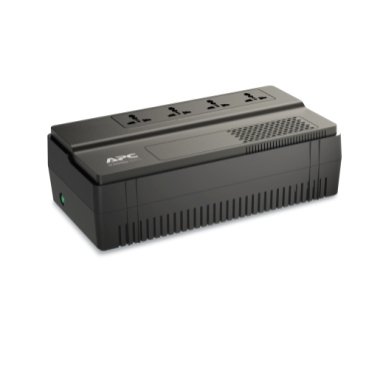APC Easy UPS BV800I-MS 800 VA, vista frontal y salidas universales