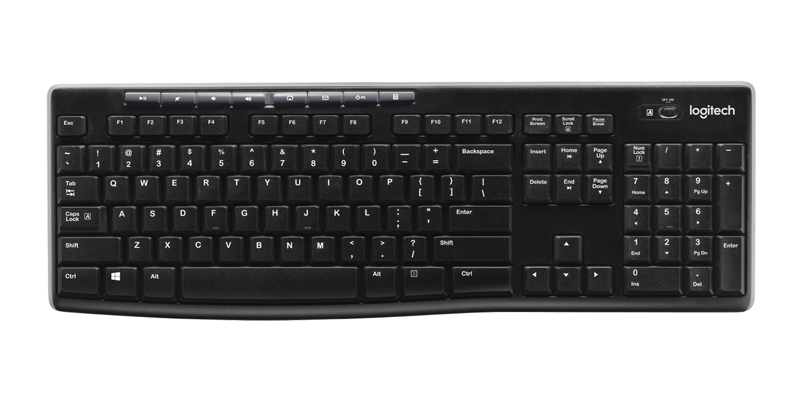 Teclado inalámbrico Logitech K270 en español