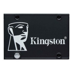 SSD Kingston KC600 SATA de 2,5 pulgadas, fotografía frontal oficial de referencia de la versión 256 GB
