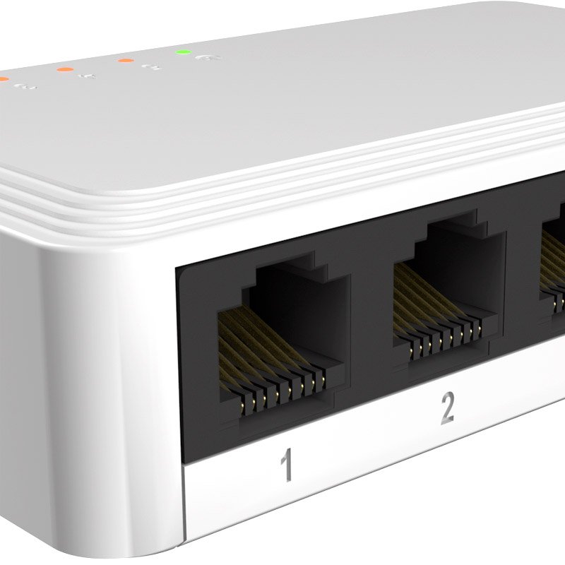Switch Nexxt Naxos501-G Gigabit de 5 puertos para oficina - Imagen 3